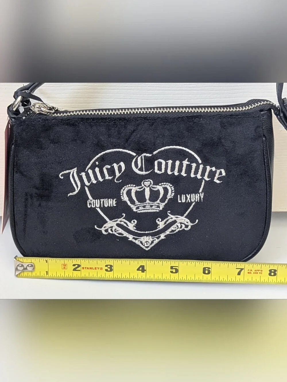 Juicy Couture Couture Girlie Royalty Convertible Wristlet in liquorice black